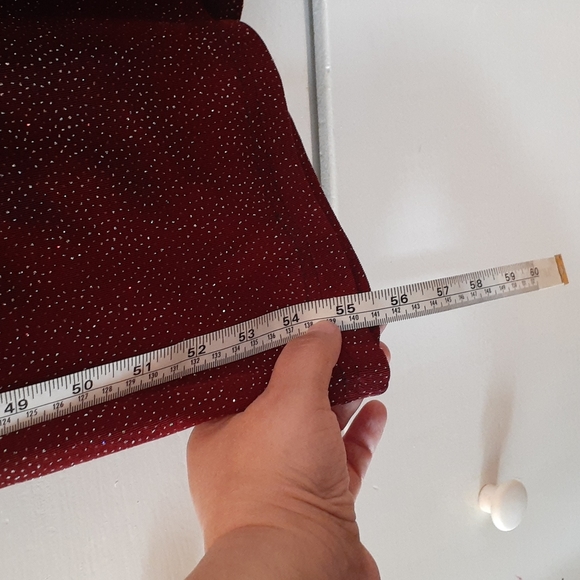Timing Collection Dark Burgandy red w/ silver & rainbow sparkles - #742 - Picture 4 of 11